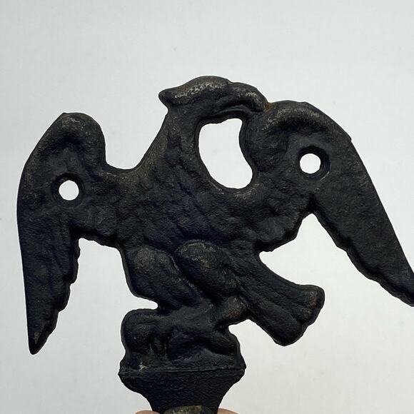 Federal Style Black Cast Iron Flying Eagle Towel Robe Hat Coat Keys‎ Hook JM172 - Picture 4 of 10